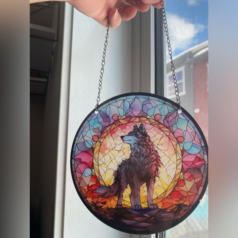 🟣2 for $25🟣 hanging wolf window wall indoor garden decor - Picture 2 of 2